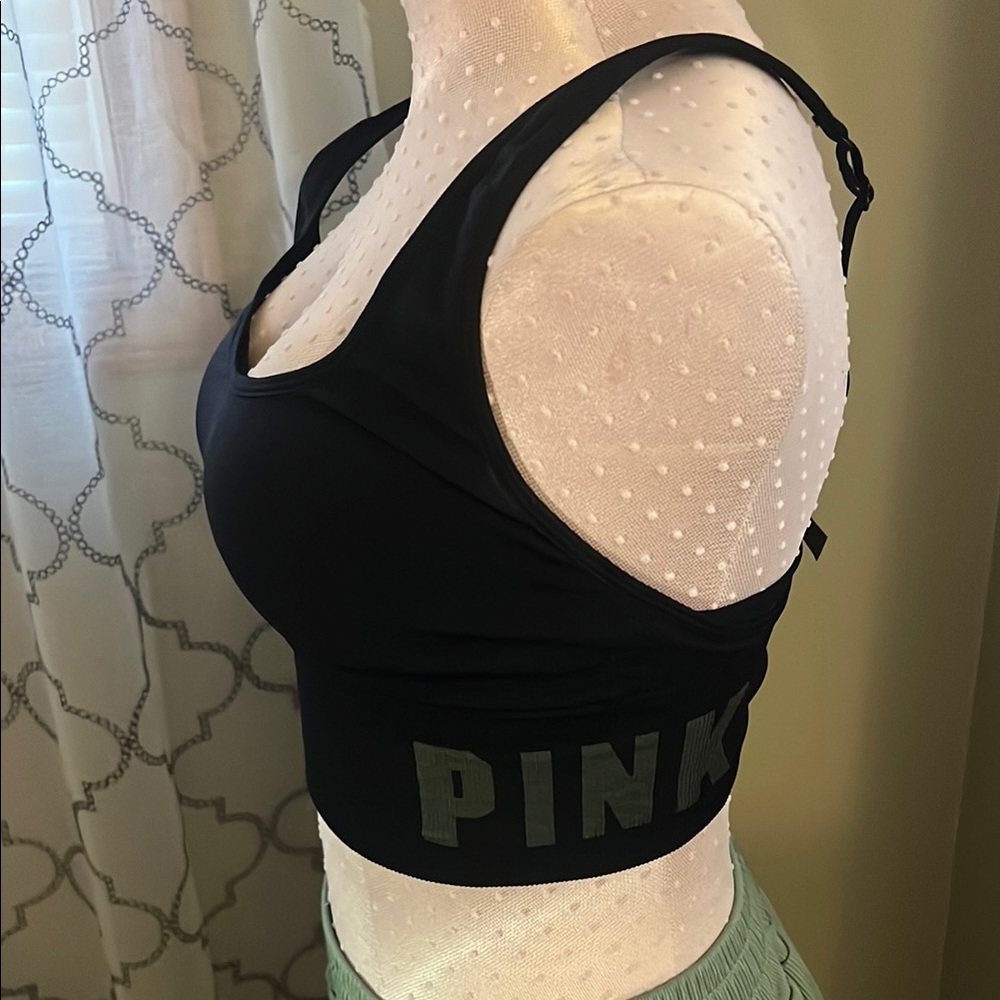 PINK Victoria's Secret Black Sports Bra